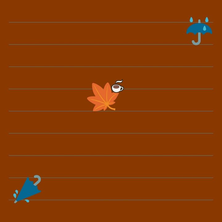 Autumn hot coffee