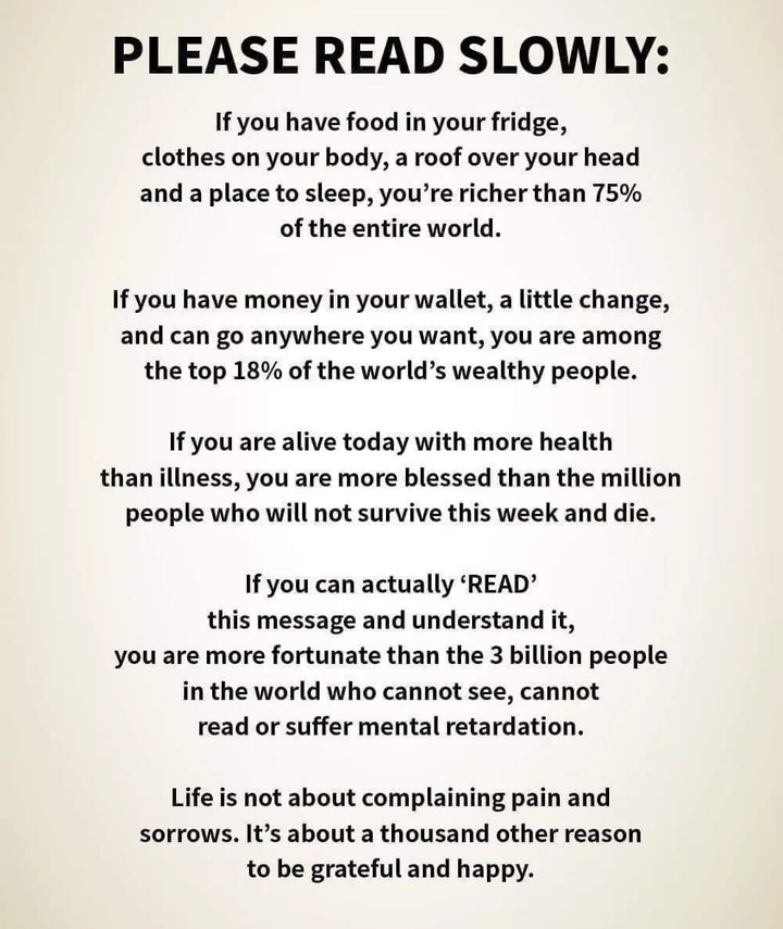 Be grateful