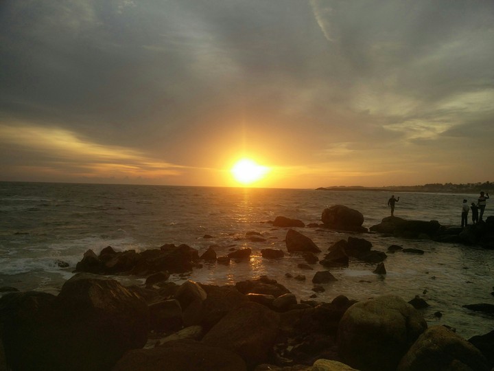 Sun set at Kanyakumari
