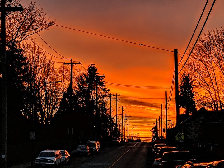 city sunset