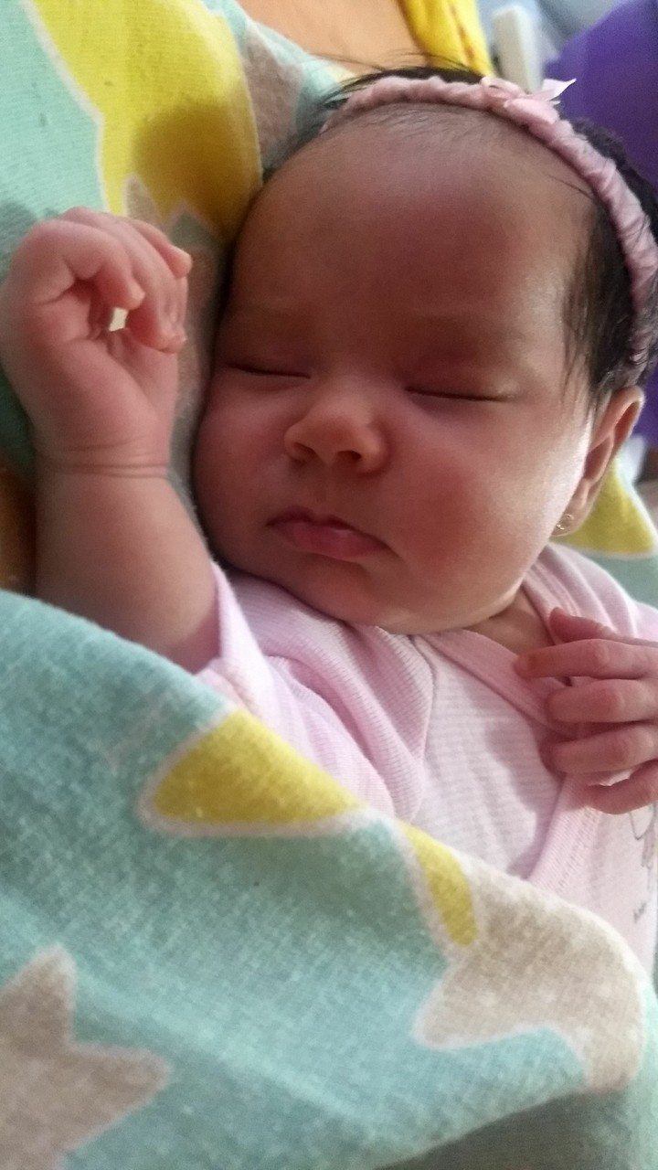 She's sleeping