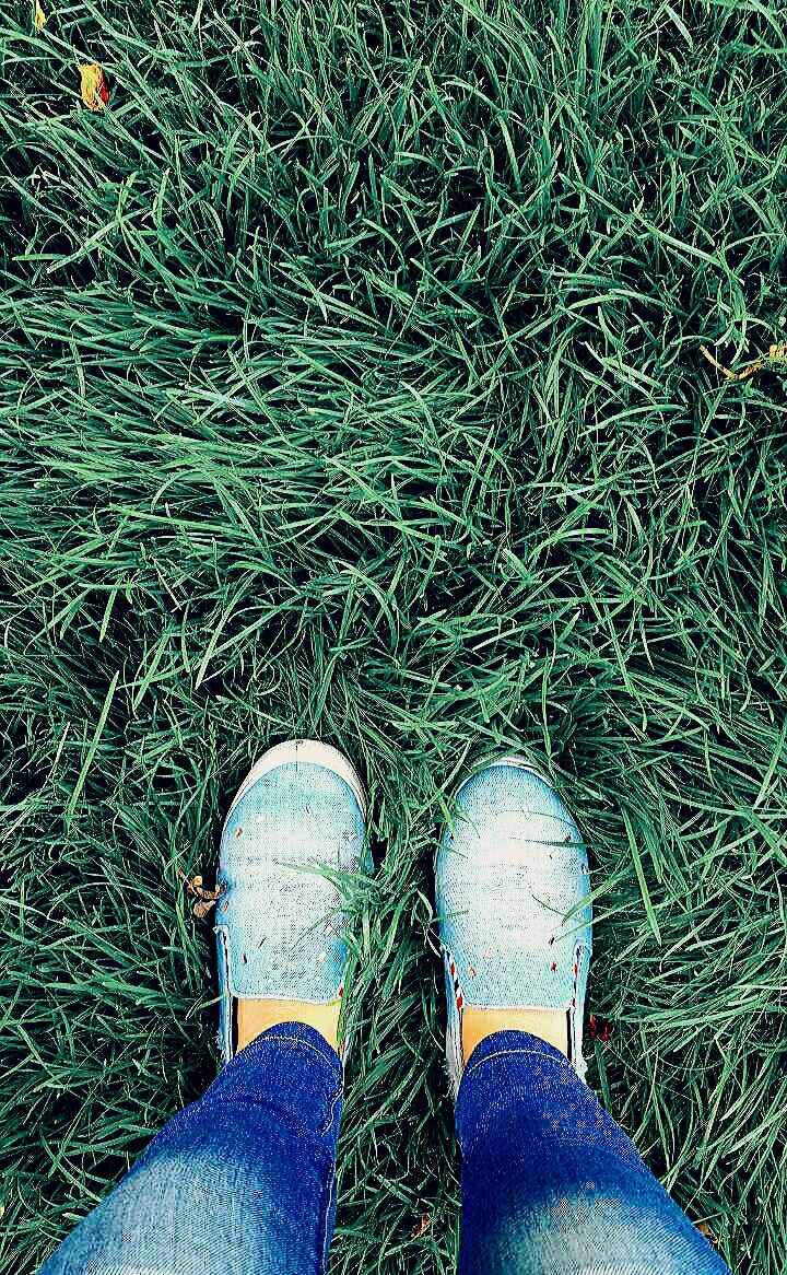 #my #foot #jeance #blue #green