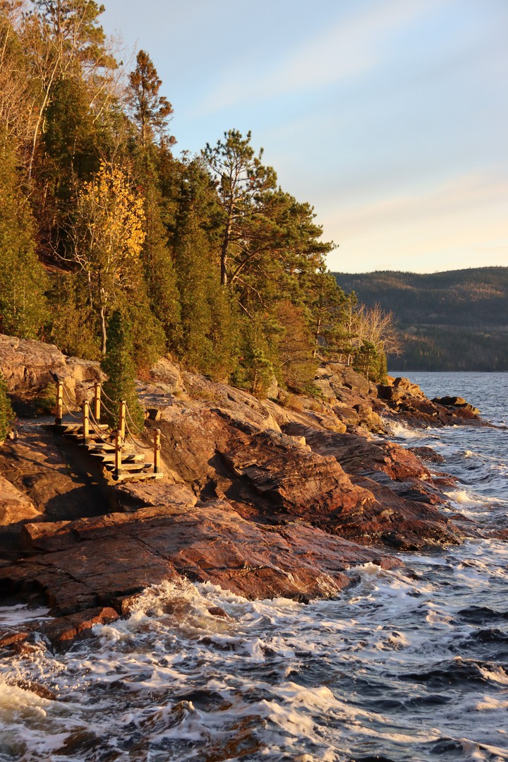 Sonnenuntergang am Saguenay Fjord