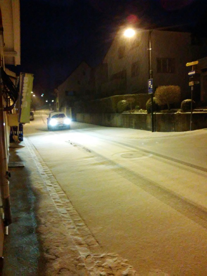 it snowed