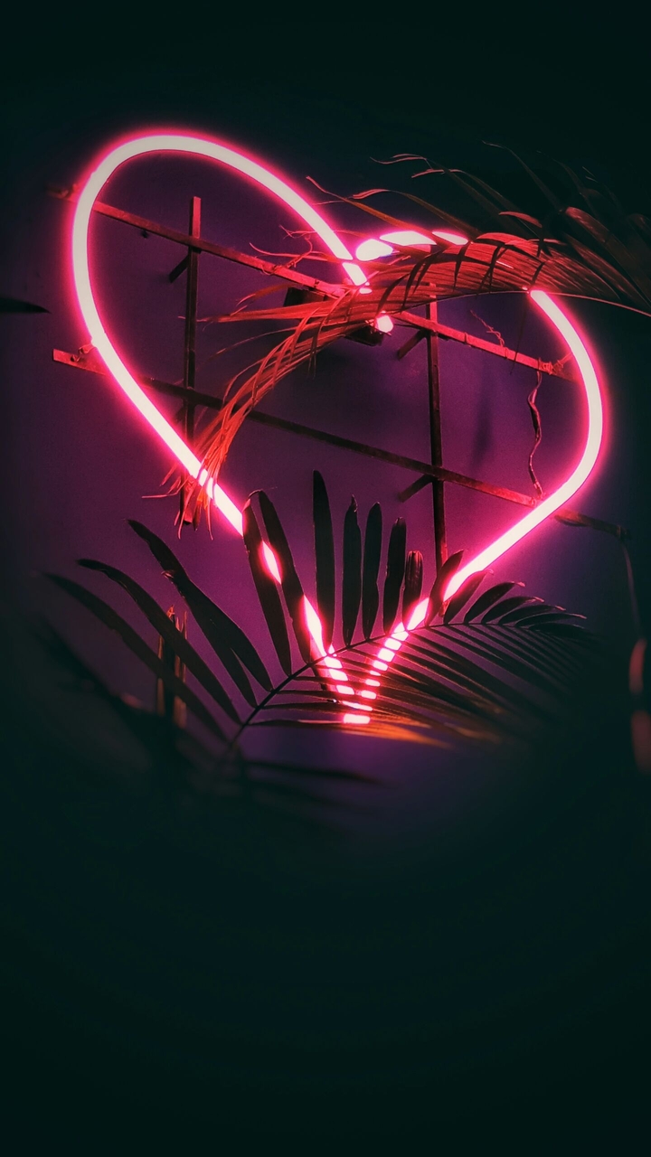 Neon Wall Heart