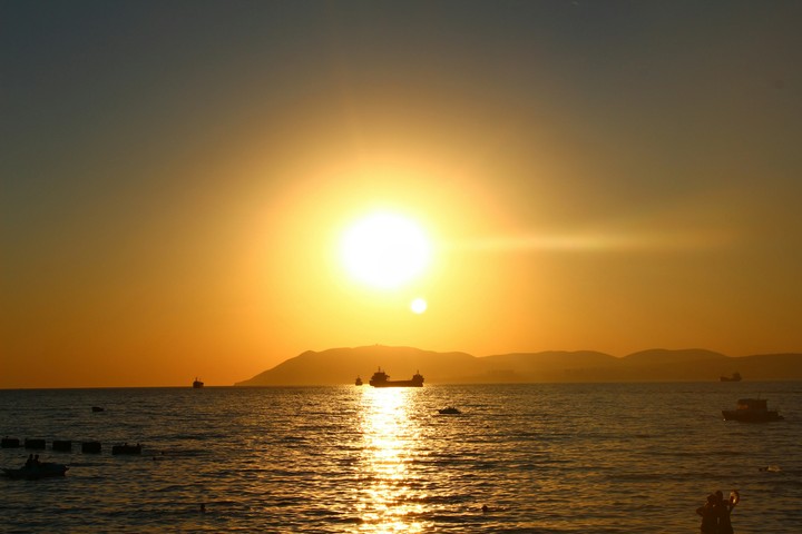 Море, закат