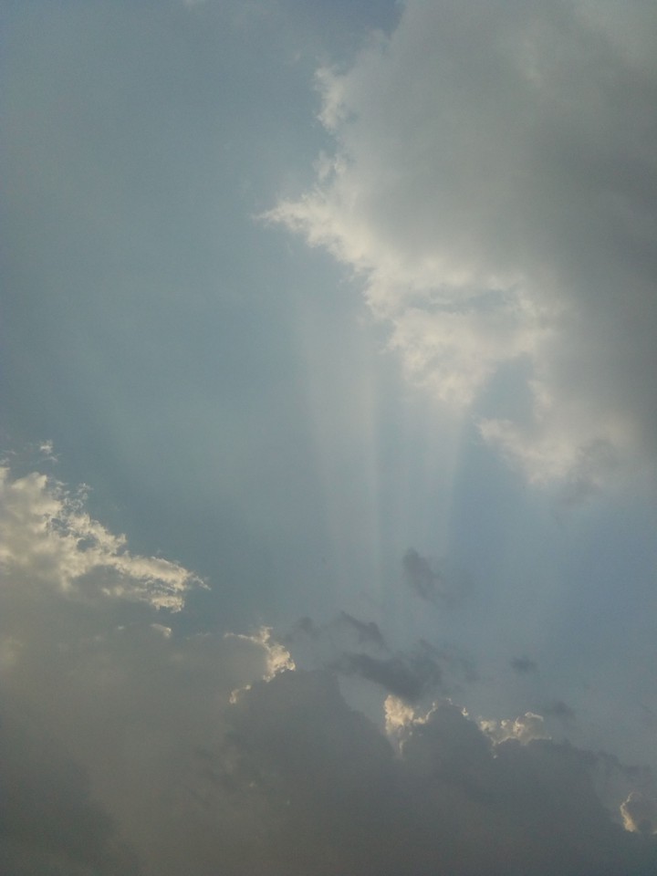 waterfall on sky
