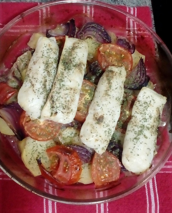 Merluza al horno