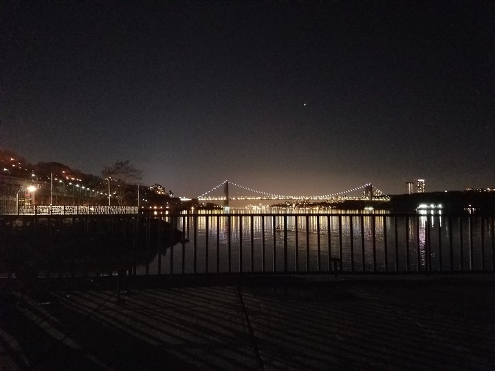 quiet place at night in nyc