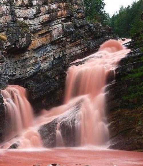 Bloody waterfall
