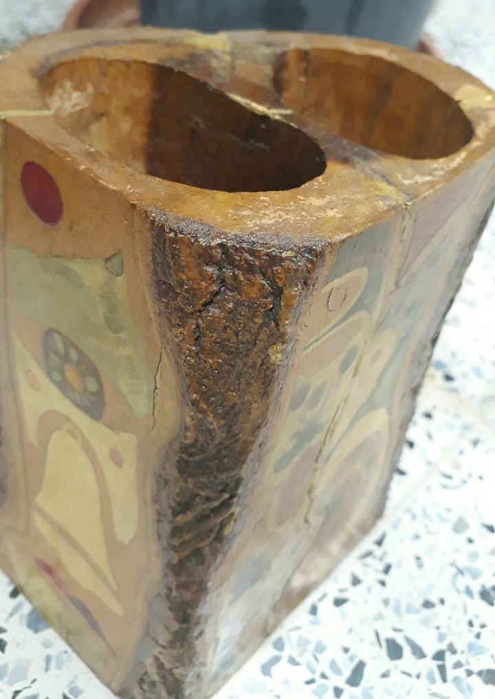 #handmade #candle #wood #plate