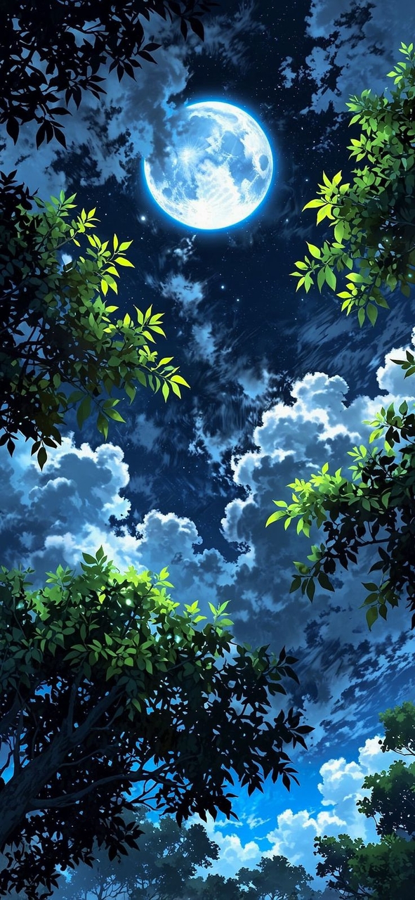 тапети moonlight, purple