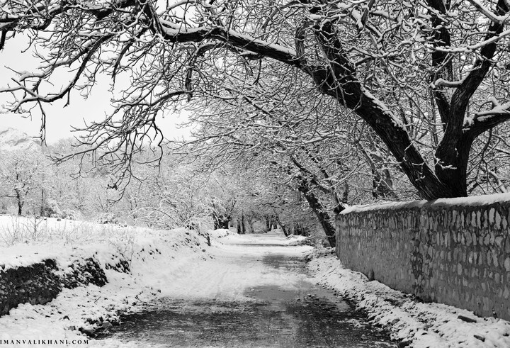 snowy way