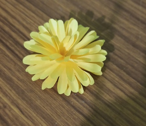 yellow paper flower