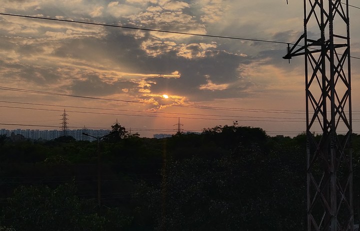 city's sunset