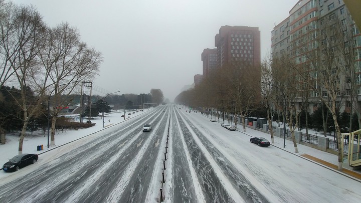snowy road