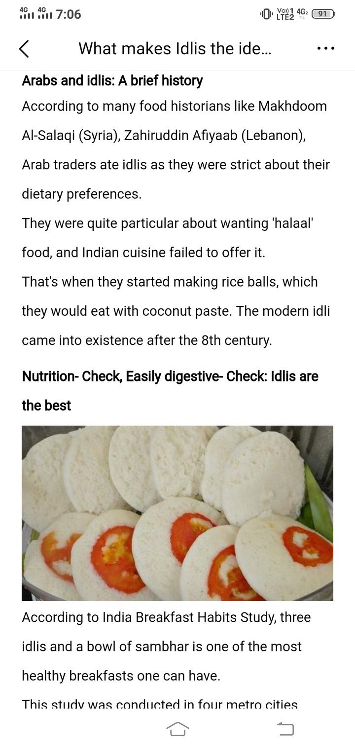 Arabs and idlis: a brief history