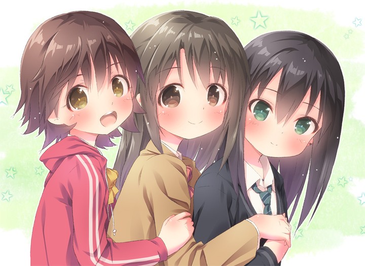 Anime girls friends