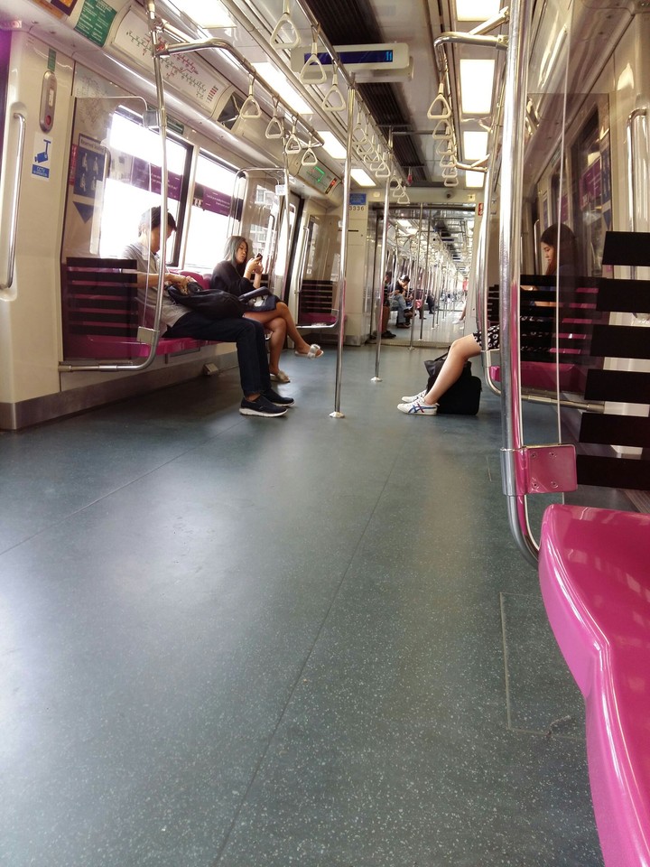 Non-peak hours on a Train