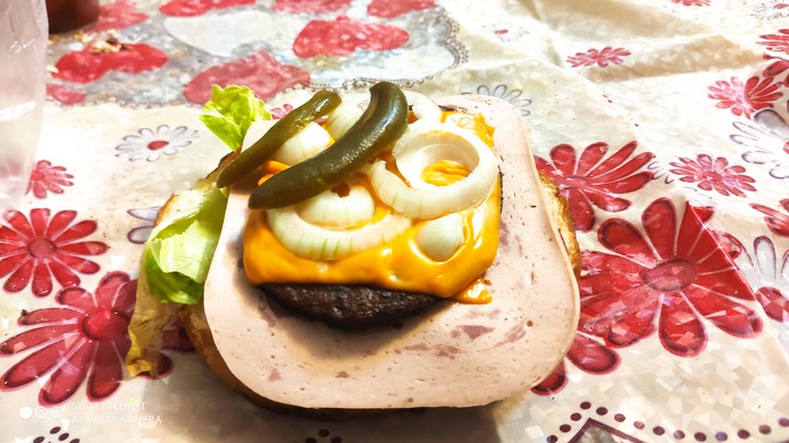 a big cheese burger