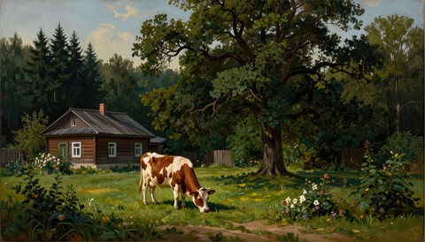 fonds d'écran Painting, tree