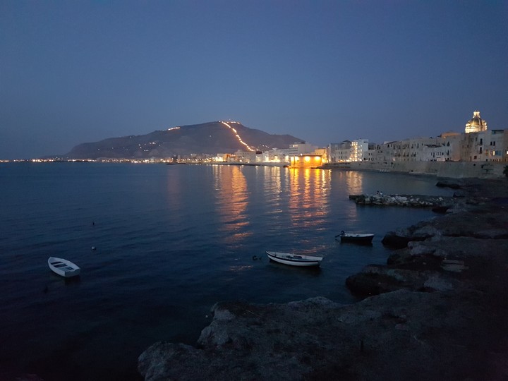 Night on sea
