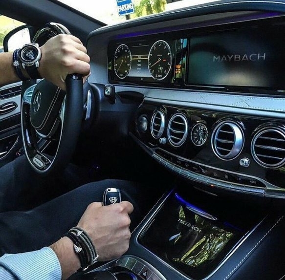 Mercedes-Benz saloon black s class amg