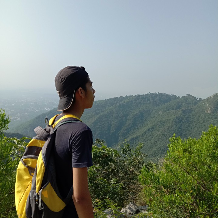 hiking...