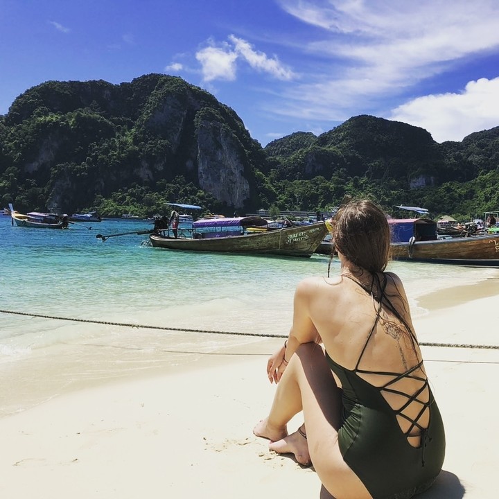 girl on beach