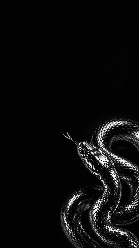 black, serpent वॉलपेपर
