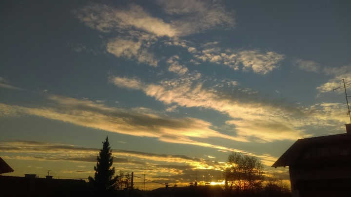 zagreb sunset december