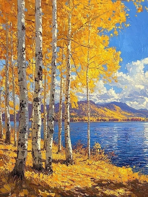 tapety birch, paint