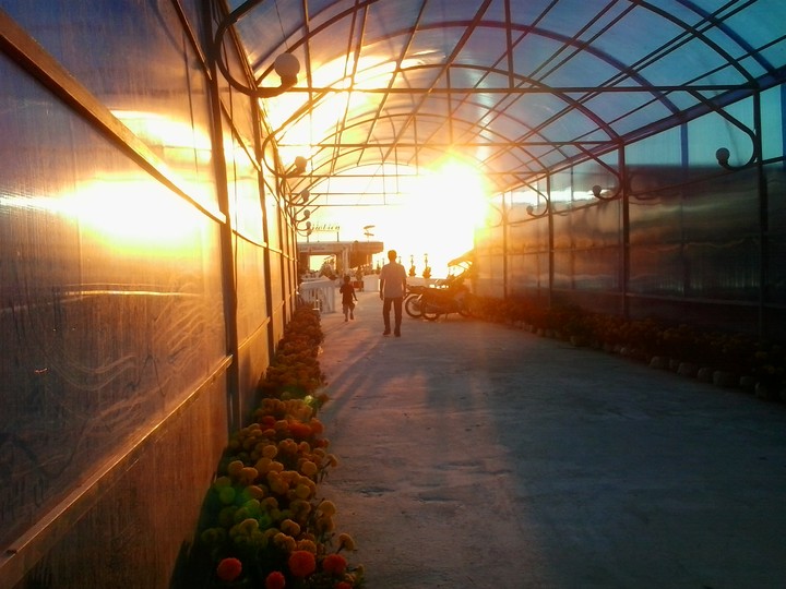 Passage of sunset