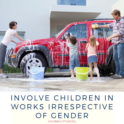 Involve children in works irrespective of gender.