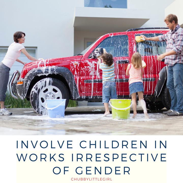 Involve children in works irrespective of gender.