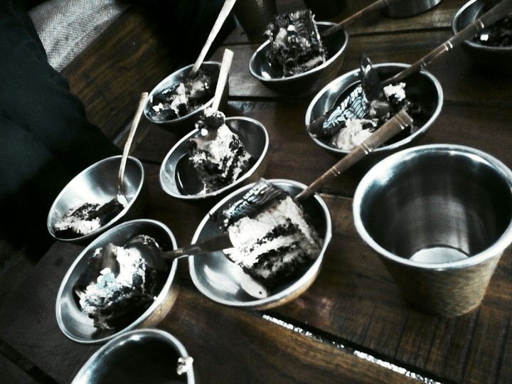 cake goes with metal!