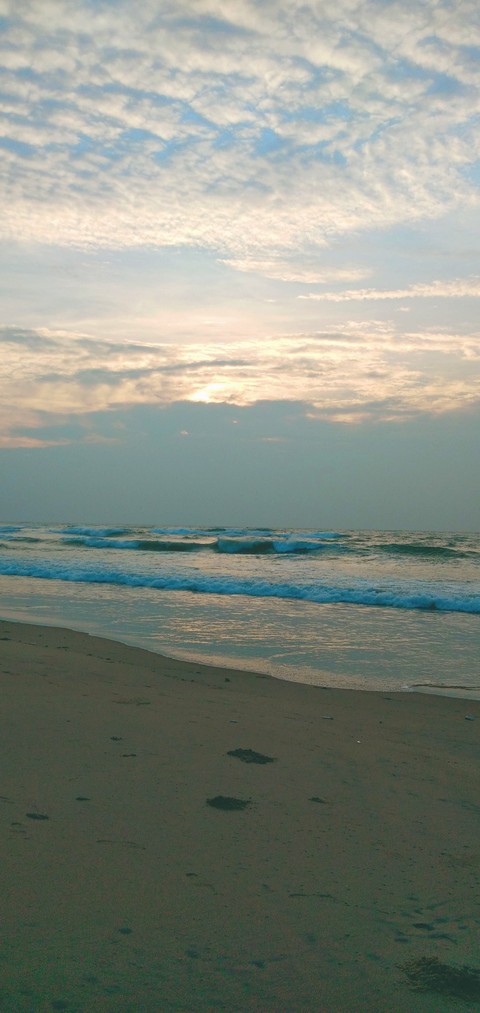 Sunrise of ocean