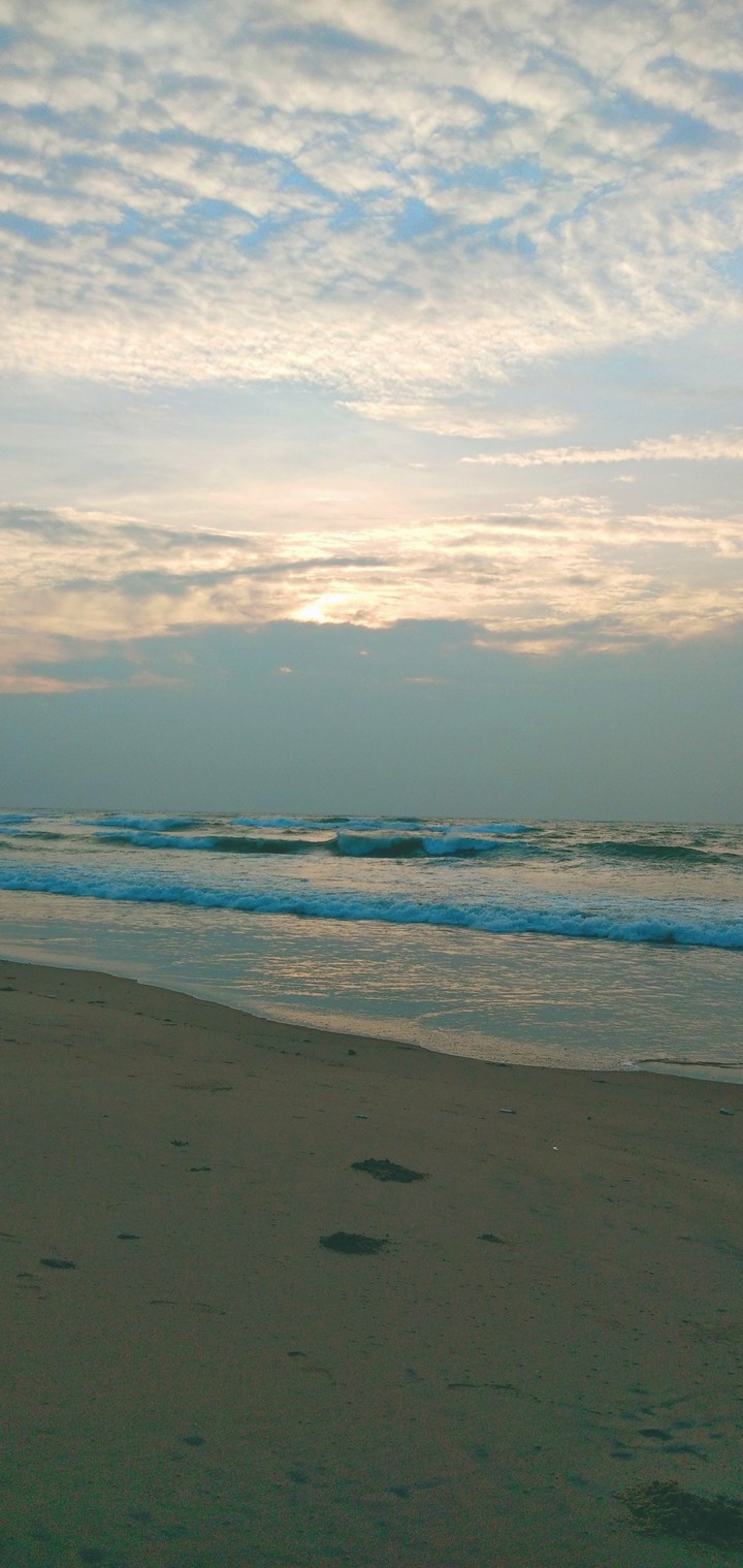Sunrise of ocean