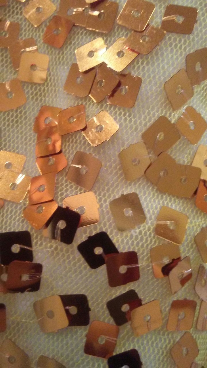 gold sequins