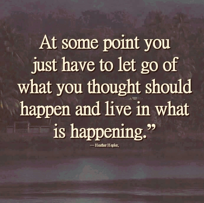 Letting Go is Comforting!