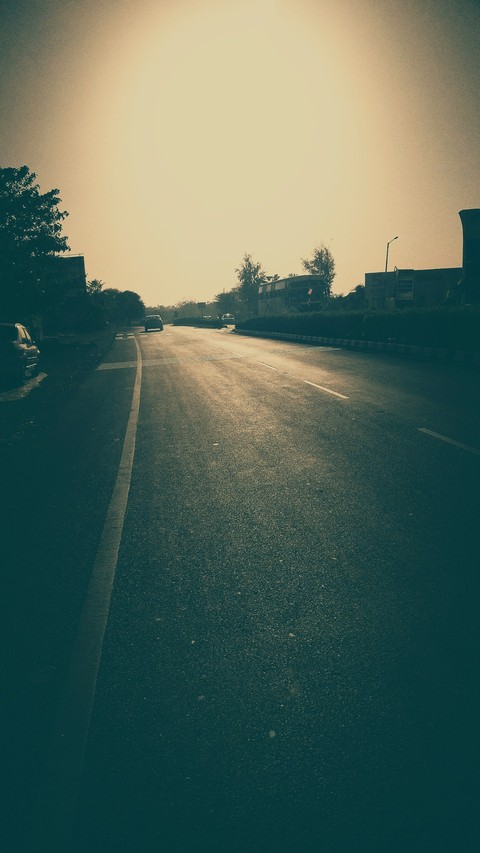 Sunset On Highway