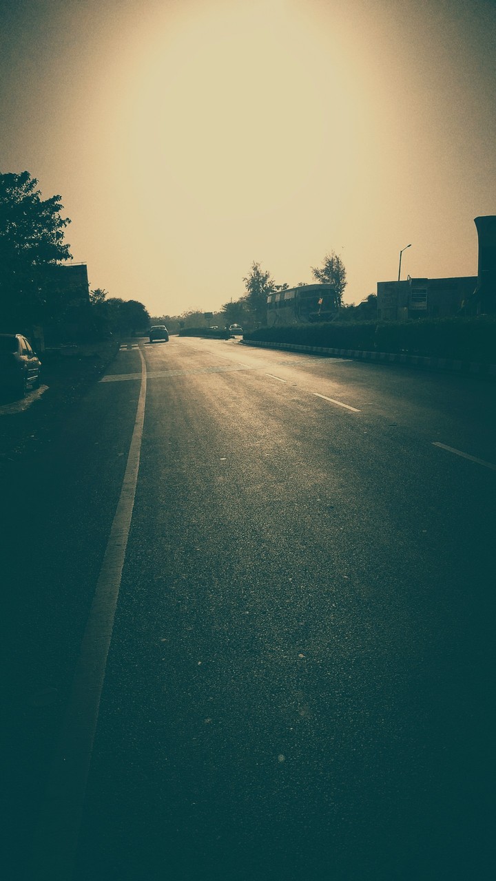 Sunset On Highway