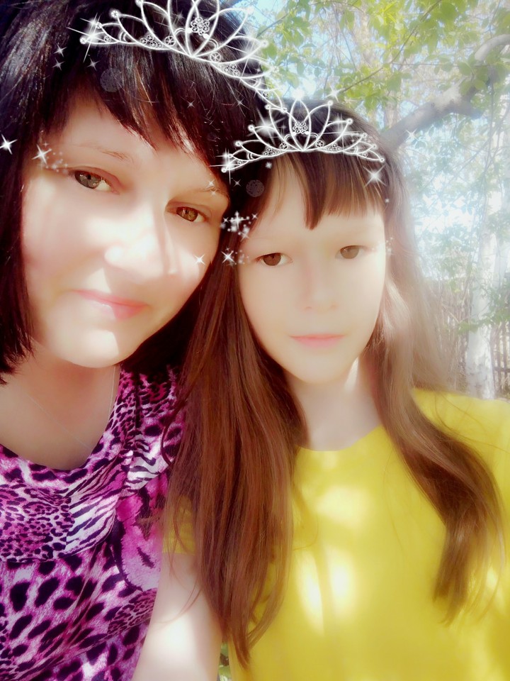 Mom and I