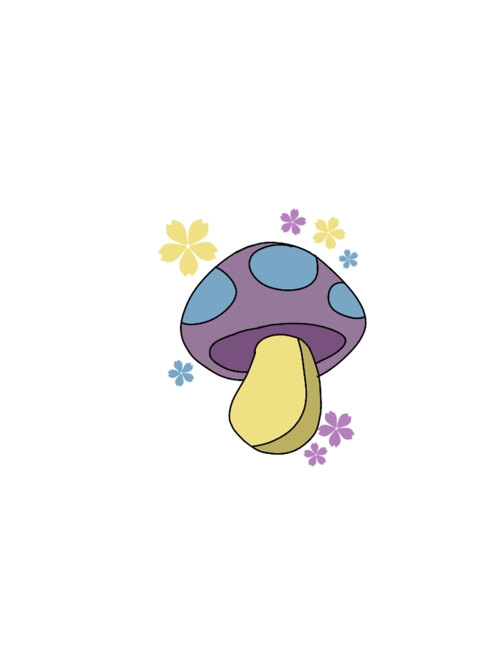 cute little aesthetic mushroom