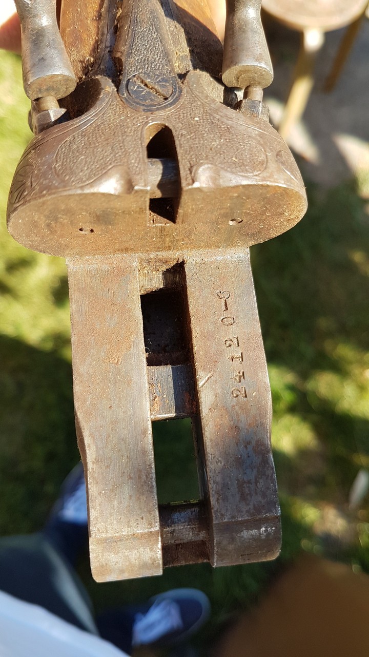 Old double barrel shotgun