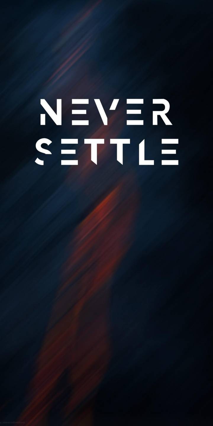 never settle