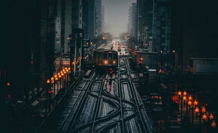 Morning in Chicago.