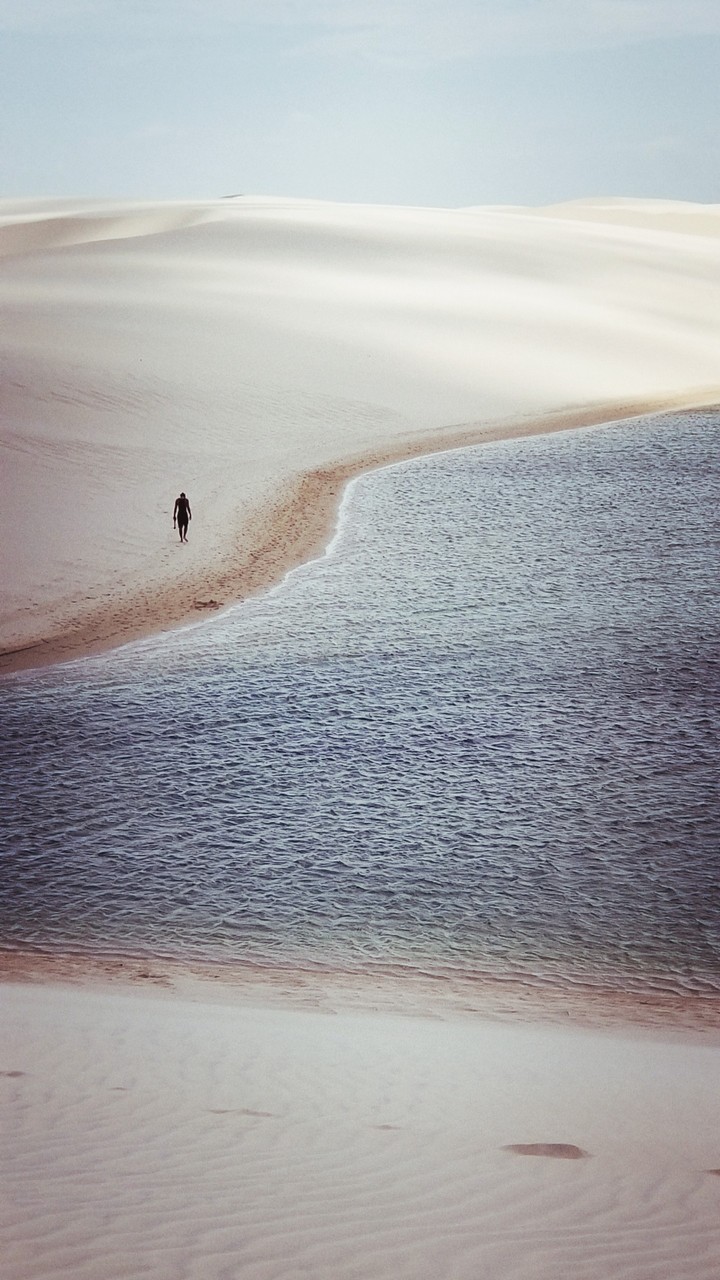man on beach