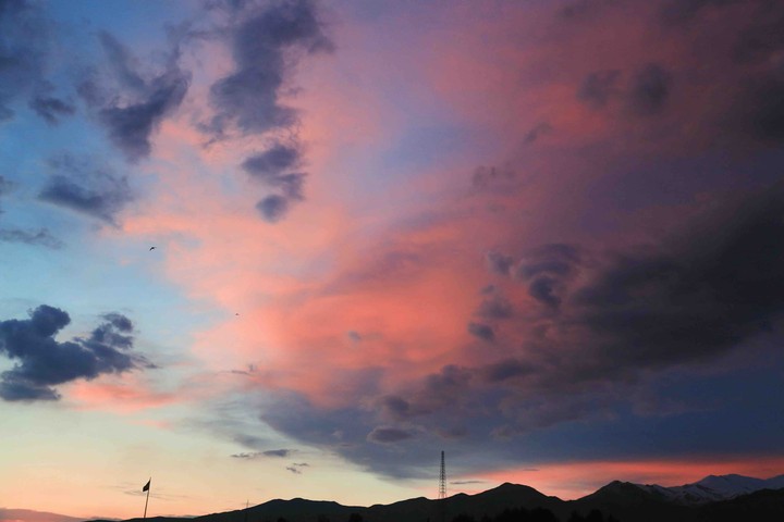 pink sky