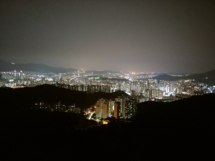 a night view of Anyang in S.korea